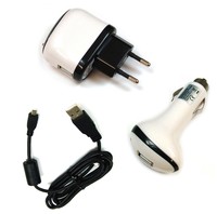 Ladegerät Netzteil + KFZ-Netzteil + USB Datenkabel für Nikon Coolpix S9100