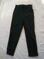 Reithose für Kinder Gr. 122 (116) dunkelgrün Kniebesatz (8)