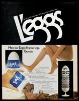1972 L'Eggs panyhose Leggs woman color photo vintage print ad