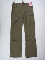 00645 Damen Hose Stoff QS by S.Oliver Mona W32 in cm L36 khaki 0074
