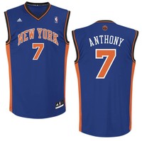 NBA Basketball Trikot/Jersey Revolution30 NEW YORK KNICKS Carmelo Anthony #7 blu