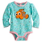 DISNEY STORE FINDING NEMO CUDDLY BODYSUIT LS BABY SIZE 6/9 MOS ~ JUST ADORABLE!!