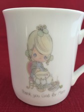 Precious Moments Mug Coffee Cup "Thank You God for Mom" Great Mothers Day Gift