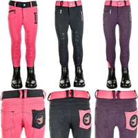 HKM Little Sister Champ Reithose mit Silikon Kniebesatz 98 104 110 116 122 128