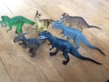Elc T Rex X3, Ceratosaurus, Prarsaurolophus, raptor, Dinosaurs