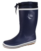 Herren Gummistiefel Segler Stiefel blau/weiss  stabile Stulpe+ Outdoorsohle 9992