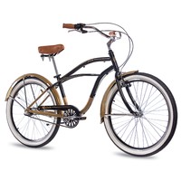 26" ZOLL ALU BEACHCRUISER HERRENFAHRRAD CHRISSON SANDO mit 3G NEXUS s gold