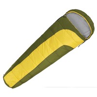 ADAC Mumienschlafsack Schlafsack Sommer Camping grün 215x50 cm Leichtschlafsack 