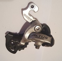 Shimano Schaltwerk Altus RD-CT91 für 7/8-fach Schaltungen MIT ADAPTER