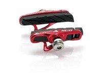 XLC Rennrad Cartridge Road Bremsschuhe BS-R06 4er Set, 55mm, rot/schwarz