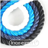 FESTMACHER-LEINE 3-SCHÄFTIG BELEGTROSSE SEIL ANKERLEINE SCHLEPPLEINE TAUWERK TAU