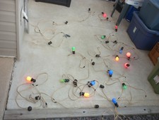 Vintage Incandescent 100' String Light RV Camp Party Patio Carnival Outdoor