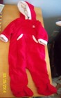 Baby Santa Suit Footed Stroller Pram Outfit Red SIZE 9 months carters reborn
