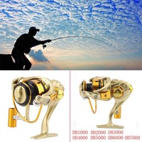 10 Ball Bearing DB1000Metal Drag Spinning Carp Reel Fishing Tackle H1