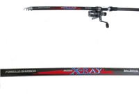 Balzer X-Ray Tele Forelle Barsch 300 cm komplett mit Balzer Rolle und 0,25 mm