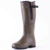 Le Chameau Vierzon Vibram Herren Gummistiefel Green Neu Schuhe