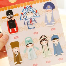 7Pcs Mini Chinese Peking Opera Mask Bookmark Classical Reading Accessories BDAU 7Pcs Mini Chinese Peking Opera Mask Bookmark Classical Reading Accessories BDAU