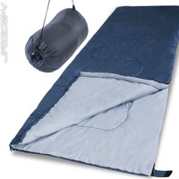 Schlafsack Deckenschlafsack Outdoorschlafsack Campingschlafsack Koppelbar Blau