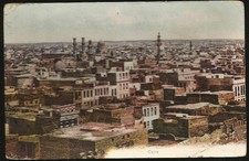 1910 EGYPT CAIRO VIEW OF THE OLD CITY - VINTAGE POSTCARD