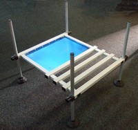 Rive Fußpodest für Sitzkiepen aus Alu mit 4 Füßen*Sonderpreis*NEU