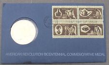 1972 Bicentennial First Day Cover Medallion~Revolution~Geor ge Washington~Fr/Ship