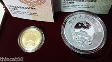 China 2016 Gold and Silver Coins Set - Ningbo Money Industry Assembly Hall