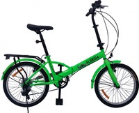 20" ZOLL KLAPPRAD KLAPPFAHRRAD FALTRAD 6 GANG SHIMANO SCHALTUNG LED TRAGETASCHE