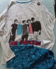 New! ONE DIRECTION 1D PAJAMAS sz 15 / 16 New 2 pc PJ Set L/S Shirt Top Pants 