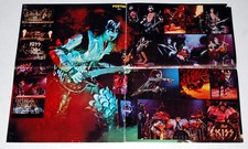 Kiss 1976 In Concert Collage Gene Simmons Sweden Poster Magazine 16x22 Aucoin
