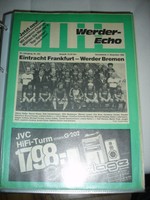 Programmheft Werder Echo  Werder Bremen-Eintracht Frankfurt 4.12.1982