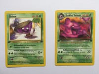 Pokemon Karte SLEIMA 57/82 + DUNKLES SLEIMOK 41/82 EDITION 1 Team Rocket deutsch