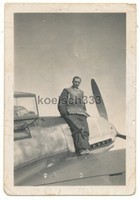 Foto Messerschmitt Bf 109 Flugzeug in Mardyk Frankreich JG 51 FPB Stempel ! TKZ