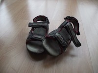 Jungen Schuhe Sandalen Gr. 29 grau / rot 1 Paar