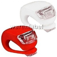 2 LED FAHRRAD LICHT SET FRONTLICHT RÜCKLICHT SILIKON FAHRRADLAMPE