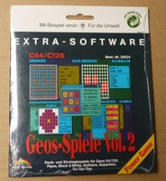 C64 C128 Geos Spiele Vol. 2 - Original verpackt -Commodore - 5¼" Diskette 