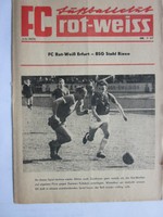 Programm: FC Rot-Weiß Erfurt - Stahl Riesa 66/67