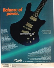 1981 GUILD Solid-body Electric Guitar Vtg Print Ad