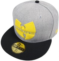 New Era WU-TANG Logo Cap Grey 59fifty Basic Fitted Basecaps Kappe Wu Tang Clan