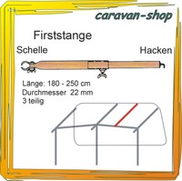 Dachhakenstange 22 mm Zelt-Stange Firststange Zeltstangen Vorzelt Wohnwagen