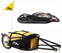 M-Wave Einspur Gepäck Fahrradanhänger SINGLE 40 Fahrrad Anhänger klappbar Neu