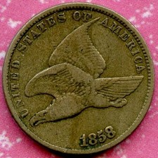 1858 Sl (F) 1C Flying Eagle Cent