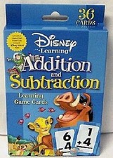 Disney Learning Addition & Subtraction #36 Game Cards New