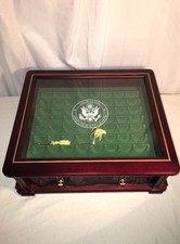 Danbury Mint Us Quarters Display Case 143 coins America The Beautiful, Euc