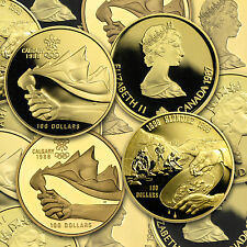 1/4 oz Proof Gold Canadian $100 Coin - Random Year