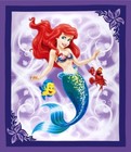 1 Yard Quilt Cotton Fabric - Springs Disney Ariel Little Mermaid Quilt Panel