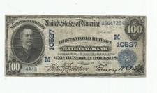 $100 Note 1902 National Currency Detroit Michigan