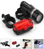 5 LED Fahrradleuchte Fahrradlicht Set Fahrradbeleuchtung Fahrradlampe TOP *NEU*