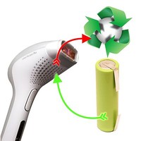 Akkuwechsel Akkutausch für Lumea Pecision Plus SC2001 SC2003 SC 2006 SC 2008/11