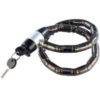 PEARL Stahl-Fahrradschloss mit spezialgehärtete 15mm Stahlhülsen, 80cm