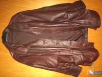 Lederjacke echt Lamm-Nappaleder, braun Gr. 48, vera pelle made in Italy